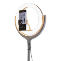 Selfie Ring Light LoomiPod Floor Lamp white