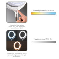 Selfie Ring Light LoomiPod Floor Lamp white