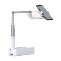 Selfie Stand LoomiPod Fold mit LED Lampen und Bluetooth Fernsteuerung f&uuml;r Smartphones wei&szlig;