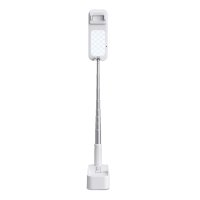 Selfie Stand LoomiPod Fold with LED Lamps and Bluetooth Remote for Smartphones white