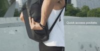 Backpack Beam with Solar Panel black
