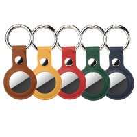 Leatherette Case Set for AirTags 5 pices (yellow, green, brown, red, blue)