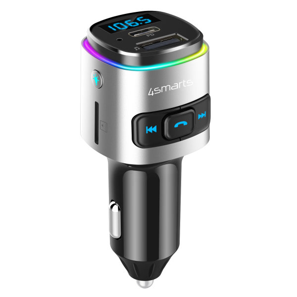 Bluetooth FM Transmitter Media&Assist 2 with Multimedia-In, Hands-free Function, Car Charger