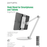 Tisch Ständer ErgoFix H1 für Smartphones und Tablets weiß