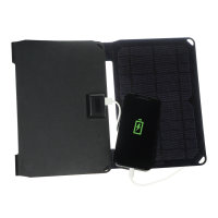 Solar Panel VoltSolar 20W mit Dual USB-A Anschluss schwarz