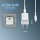Netzladegerät VoltPlug Mini PD 30W mit GaN und USB-C auf USB-C Kabel 1,5m weiß
