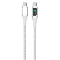 USB-C auf USB-C Kabel DigitCord 100W 1,5m weiß