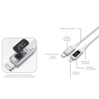 USB-C auf Lightning Kabel DigitCord 30W 1,5m wei&szlig;*MFI zertifiziert