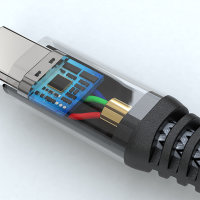 USB-C auf USB-C Kabel PremiumCord 100W 3m schwarz
