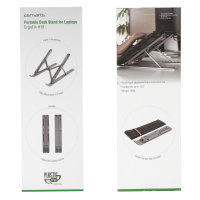 Portabler Tisch Ständer ErgoFix H18 für Laptops space grey