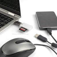 Passiver Adapter USB-C auf USB-A 2er Set grau