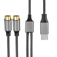 Aktive Audio Cable MatchCord USB-C to 2 Cinch socket 20cm...