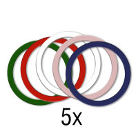 Selbstklebender Metall Ring UltiMag Colour 5 St&uuml;ck f&uuml;r MagSafe