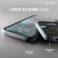 Liquid Silicone Case Cupertino f&uuml;r Samsung Galaxy A53 black