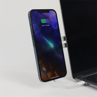 Smartphone Holder UltiMag Screen Flip with Wireless Charger 15W silver