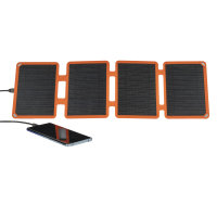 Solar Panel VoltSolar Compact 10W mit USB-A Anschluss schwarz/orange