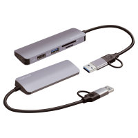 5in1 Universal Mulitport USB Hub spacegrau