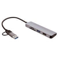 5in1 Universal Mulitport USB Hub space grey