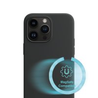 Liquid Silicone Case Cupertino mit UltiMag für Apple iPhone 14 Pro Max schwarz
