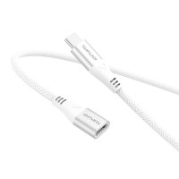 USB-C Verlängerungskabel 60W 1,5m weiß