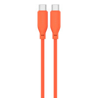 USB-C / USB-C Silicone Cable High Flex 60W 1.5m orange