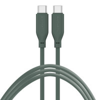 USB-C / USB-C Silicone Cable High Flex 60W 1.5m petrol