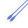 USB-C / USB-C Silikon-Kabel High Flex 60W 1,5m blau