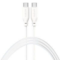 USB-C / USB-C Silicone Cable High Flex 60W 1.5m white