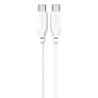 USB-C / USB-C Silikon-Kabel High Flex 60W 1,5m wei&szlig;