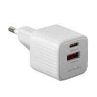 Wall Charger VoltPlug Duos Mini PD 20W and USB-C Cable 1.5m white