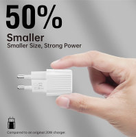 Wall Charger VoltPlug Duos Mini PD 20W and USB-C Cable 1.5m white