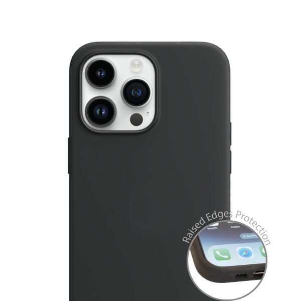 Liquid Silicone Case Cupertino for Apple iPhone 14 Pro Max black