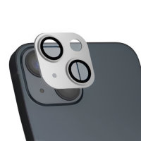 StyleGlass Kamera f&uuml;r Apple iPhone 14 / 14 Plus 2er Set Metal silber + klar