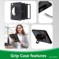 Rugged Case Grip for Apple iPad Pro 12.9 (2022/2021/2020/2018) black