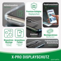 Second Glass X-Pro Full Cover mit UltraSonix und Montagerahmen für Samsung Galaxy S23 Ultra