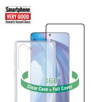 360&deg; Starter Set mit X-Pro Full Cover Glas mit UltraSonix, Montagerahmen und Clear H&uuml;lle f&uuml;r Samsung Galaxy S23+