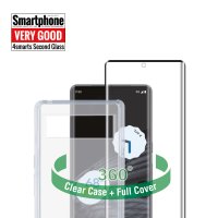360&deg; Starter Set mit X-Pro Full Cover Glas und Clear H&uuml;lle f&uuml;r Google Pixel 7 Pro