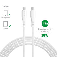 USB-C to Lightning Cable RapidCord PD 30W 1.5m white *MFi certified