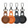PU Leather Case Set Premium for AirTags 4 pieces brown, orange, blue, black
