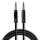 3.5mm Stereo Audio Cable SoundCord 1m fabric black