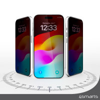 Second Glass Privacy mit Montagerahmen für Apple iPhone 15