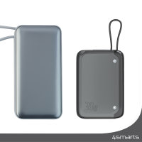 Power Bank Pocket with integrated USB-C cable 10000mAh 30W space gray