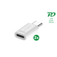 Adapter Lightning to USB-C PD 27W 2 Pcs Set
