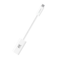 USB-C auf HDMI Kabel female 15cm wei&szlig;