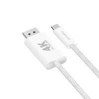 USB-C auf Display Port Kabel 2m weiß