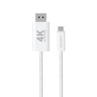 USB-C auf Display Port Kabel 2m weiß