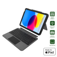 Tastatur Case 2in1 Solid Smart Connect f&uuml;r Apple iPad (10. Gen.) graphit