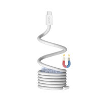 USB-C Magnetisches Kabel RollUp 1,5m wei&szlig;