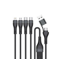 USB-C/A Multi-Charging cable 4in2 1.2m, black