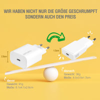 Netzladegerät PDPlug Slim 30W GaN 1C weiß